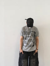 Awsome Lettering Short-Sleeved T-Shirt 4C
