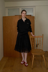 Tulle midi skirt_black