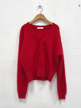 RABBIT ANGORA KNIT CARDIGAN