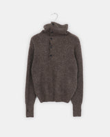 Choru High-Neck Button Knit