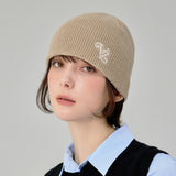 Leaf VZ Logo Waffle Beanie / Beige