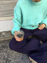 Wavy wide pants (3color)