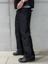 Glossy Flared Jeans