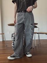Logan Destroyed Pig Denim Pants