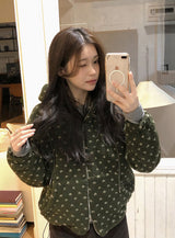 #Bear Dot Boa Fleece 2WAY Hood Jumper (3color)