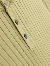 Raw Button Henleyneck Knit (5color)