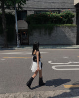 デニムオープンブーツ