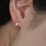 Edge hoop earring