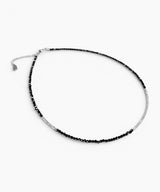 Men’s black beaded necklace_CLEF CHORD CHARM NEC
