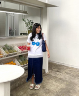 マ・シェリーレースTシャツ ホワイト