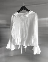 Plumel Ruffle V-Neck Blouse