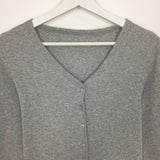 Frill Hem V-Neck Cardigan (3color)