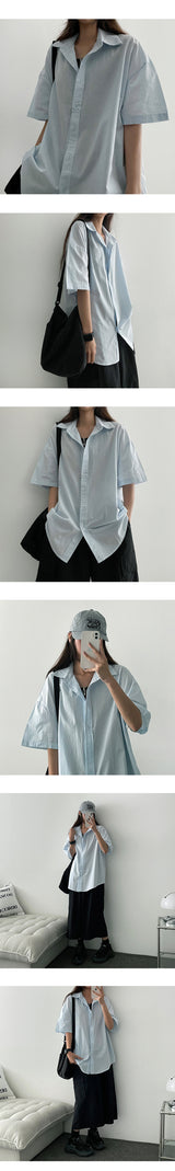 Bundle Basic Short Sleeve Shirt (4 colors)