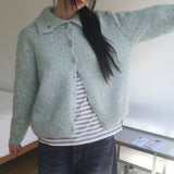 Nedic V-neck Collar Loose Fit Knit Cardigan