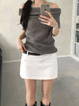 Vine Low-rise Mini Skirt (4 colors)