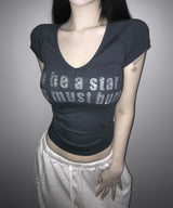 glitter star tee (5colors)