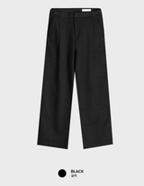 Ever Soft Wool Side Banding Wide Slacks