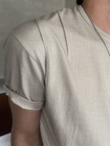 セインダーツクロップセミマッスルフィットTシャツ