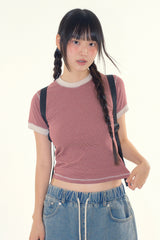 Kiki stitch stripe tee