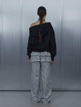 SUE Wide Hoodie Top