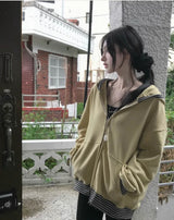 deeping egg line over hood ZIP - UP
