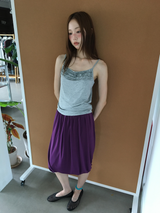 Draped balloon skirt (3color)
