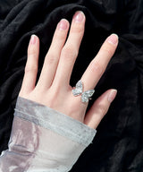 silver butterfly ring