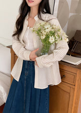#YP Stripe Loose Fit Shirt (3color)
