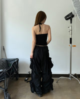 2wayナイロンカーゴパンツ (black)