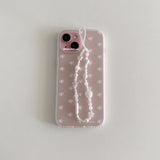 [translucent jelly] ribbon pattern case