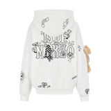 13DE MARZO DIY Colour-Fill Zipped Hoodie