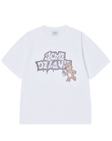 25FW 3D ACベアスプレイショートスリーブTシャツ ホワイト