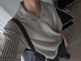 ASCLO サスカッチオープンカラーショートスリーブニット (2color)