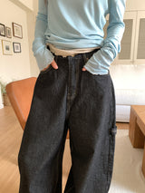 WORK STRIPE BALLOON JEANS