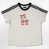 ドット チェリー セミクロップ Tシャツ - 6カラー