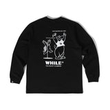ジャストリーチロングスリーブTシャツ(BLACK)