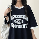 テロカラーオーバーフィット半袖Tシャツ