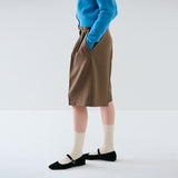 Two-Tuck  Bermuda Pants Brown