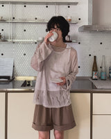 [LANARCH] Damage See-Through Knit