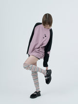multi stripe loose socks