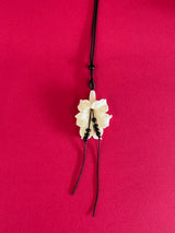 Summer flower necklace with gemstone