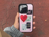quilted patch epoxy phone case