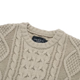 24FW ローゲージケーブルニット ベージュ