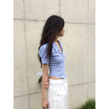 【MADE】lace princess shirt ver.2, light blue