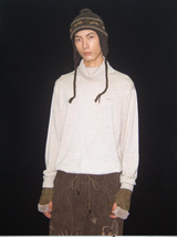 High-neck base layer wool sweater, inner wear knitted sweater