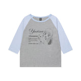 YURINA pfp Raglan 3/4 T-shirt [2 Color]
