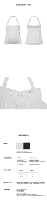 DARLING TOP white