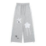 Mila Star Patch Wide Sweat Pants