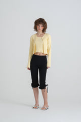 Ribbed half knit_yellow