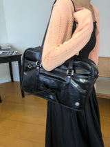 Classic ribbon school bag_black